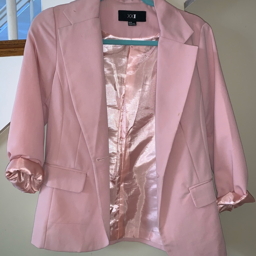 Pink blazer